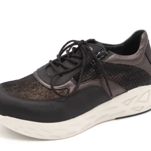 132-91-004 Dames Veterschoenen  Sportief Wolky Vitality S2F 0570390-204 Zwart Combi  (3392)