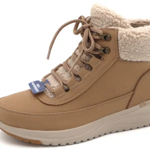 172-21-001 Dames Hoge Schoenen Boot Plat Skechers On-The-Go Stellar 144756 CSNT Lichtbruin (2815)