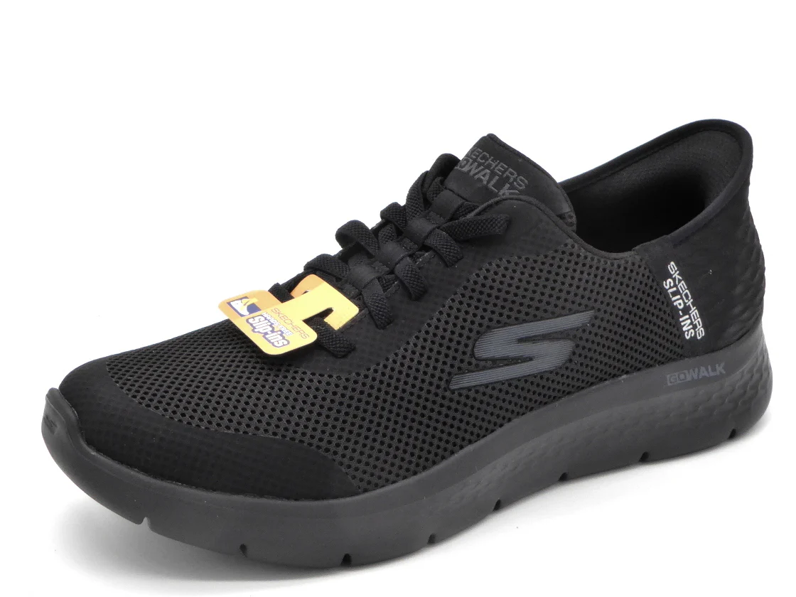 242-99-015 Heren Instappers Sportief Skechers Slip-Ins Go Walk Flex 216324 BBK Zwart (2993) - Afbeelding 2