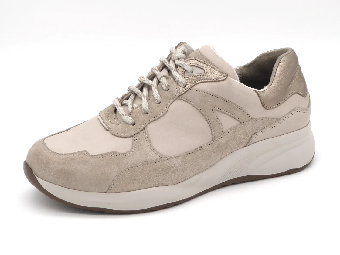 131-15-010 Dames Veterschoenen Comfort Durea 6283-609-1502 Middenbeige Wijdte M (3512) - Afbeelding 2