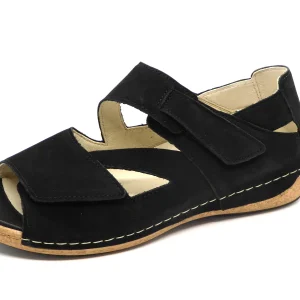 151-99-002 Dames Sandalen Comfort Waldlaufer 342025-191-001 Zwart Wijdte H (2352)