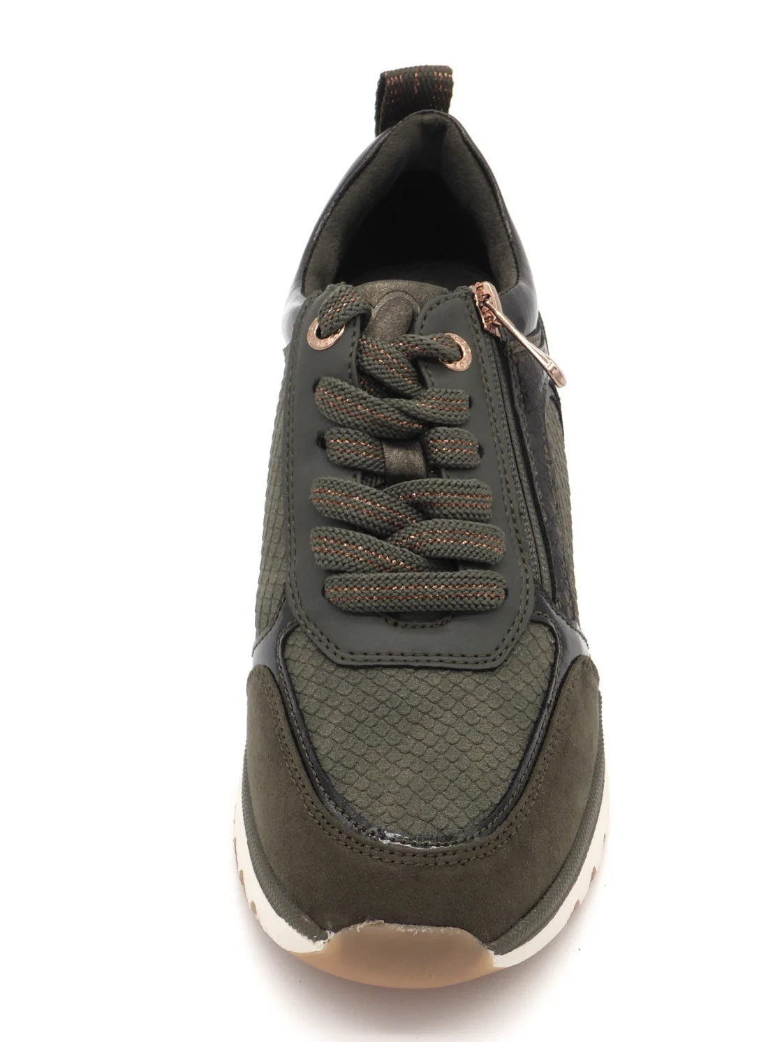 133-69-003 Dames Veterschoenen Sneaker Marco Tozzi 23767-726 Donkergroen (3366) - Afbeelding 4