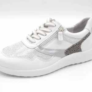 131-09-006 Dames Veterschoenen Comfort Sens 1420-13103-004 Wit Combi Wijdte K (3529)