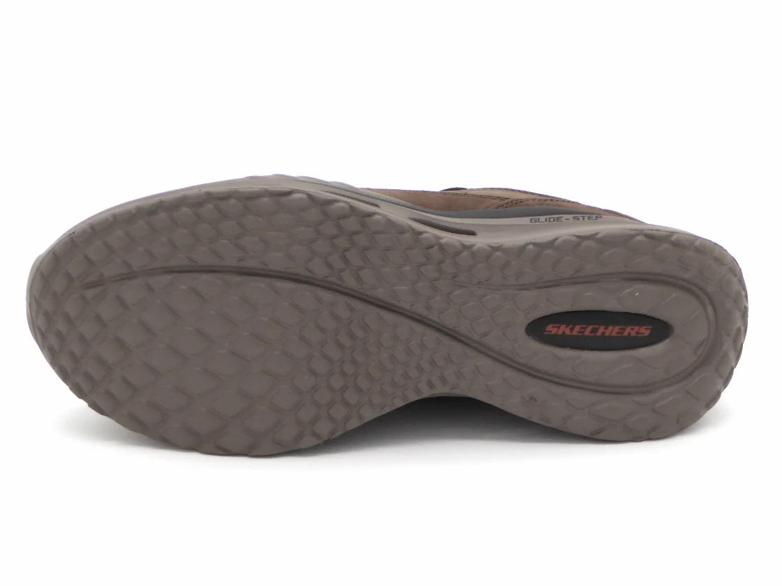 242-29-011 Heren Instappers Sportief Skechers Slip-Ins Arch Fit Orvan Moxley 210981 COC Donkerbruin (3451) - Afbeelding 5