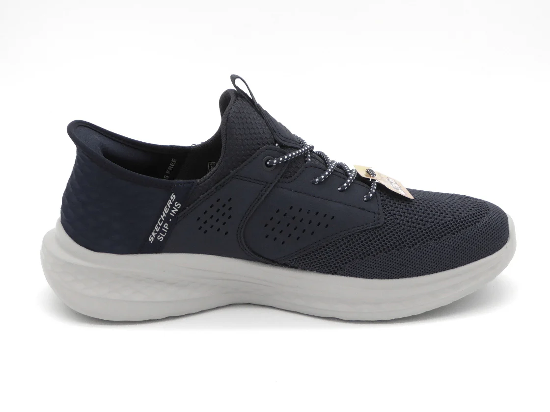 242-79-015 Heren Instappers Sportief Skechers Slade Caster 210889 NVY Donkerblauw (3649) - Afbeelding 3