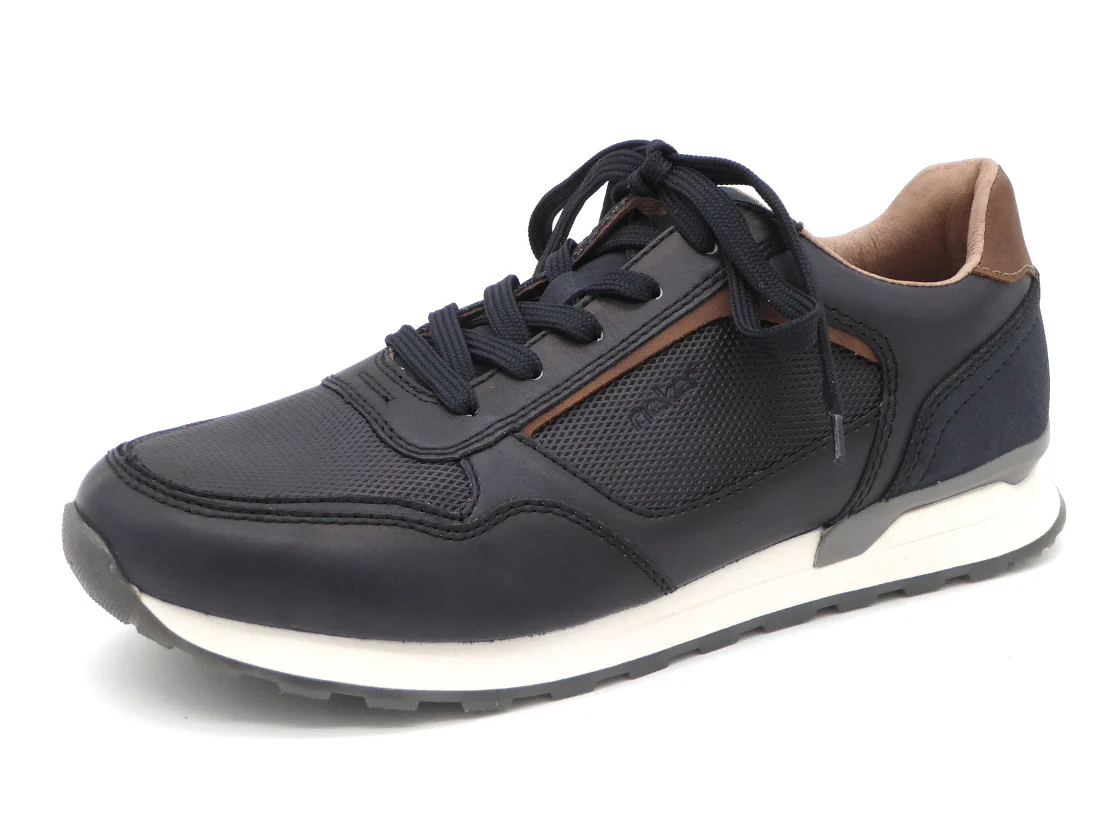 232-79-010 Heren Veterschoenen Sportief Rieker U0311-14 Donkerblauw (2986)
