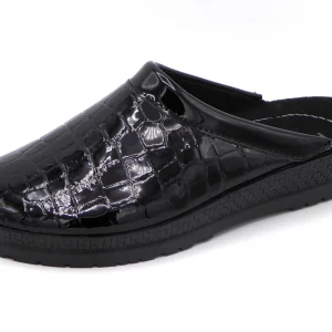 181-95-001 Dames Pantoffel-Muilen Leer Rohde 2299-90 Zwart Lak  (278)