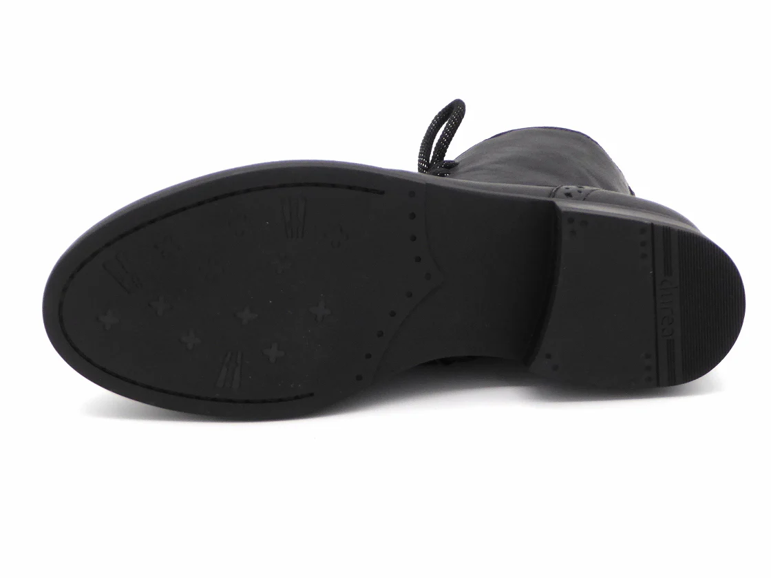 172-99-057 Dames Hoge Schoenen Boot Plat Durea 9826-835-1898 Zwart Wijdte H (3312) - Afbeelding 5