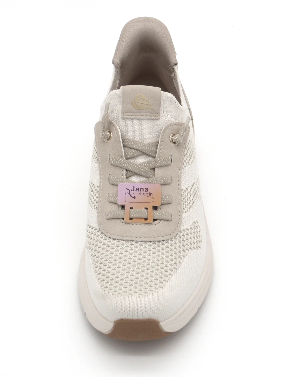 142-11-004 Dames Instappers Sportief Jana 23777-499 Lichtbeige Wijdte H (3486) - Afbeelding 4