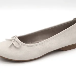 143-11-004 Dames Instappers Ballerina Jana 22163-492 Lichtbeige Wijdte H (3479)