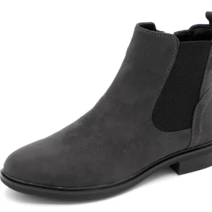 172-89-001 Dames Hoge Schoenen Boot Plat Jana 25369-207 Donkergrijs Wijdte H (2188)