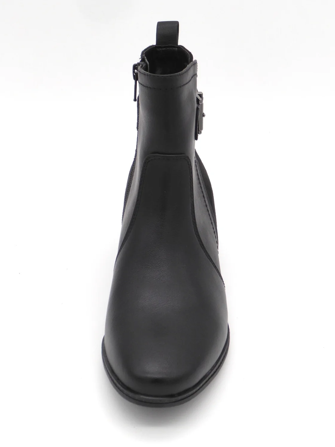 171-99-017 Dames Hoge Schoenen Boot Hak Jana 25374-001 Zwart Wijdte H (2754) - Afbeelding 4