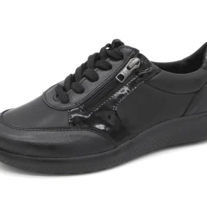 131-99-015 Dames Veterschoenen  Comfort Sens 1421-11611.012 Kira 01 Zwart Wijdte K (2886)