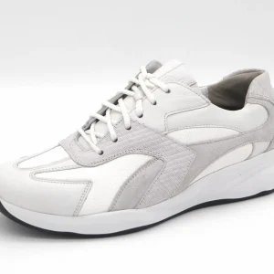 131-09-007 Dames Veterschoenen  Comfort Durea 6316-605-2081 Wit Combi Wijdte H (3515)