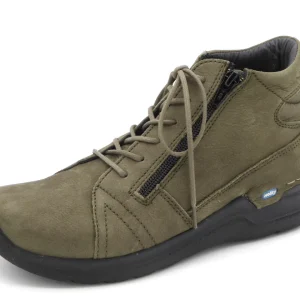 172-69-006 Dames Hoge Schoenen Boot Plat Wolky Why 0660611-709 Donkergroen  (2835)