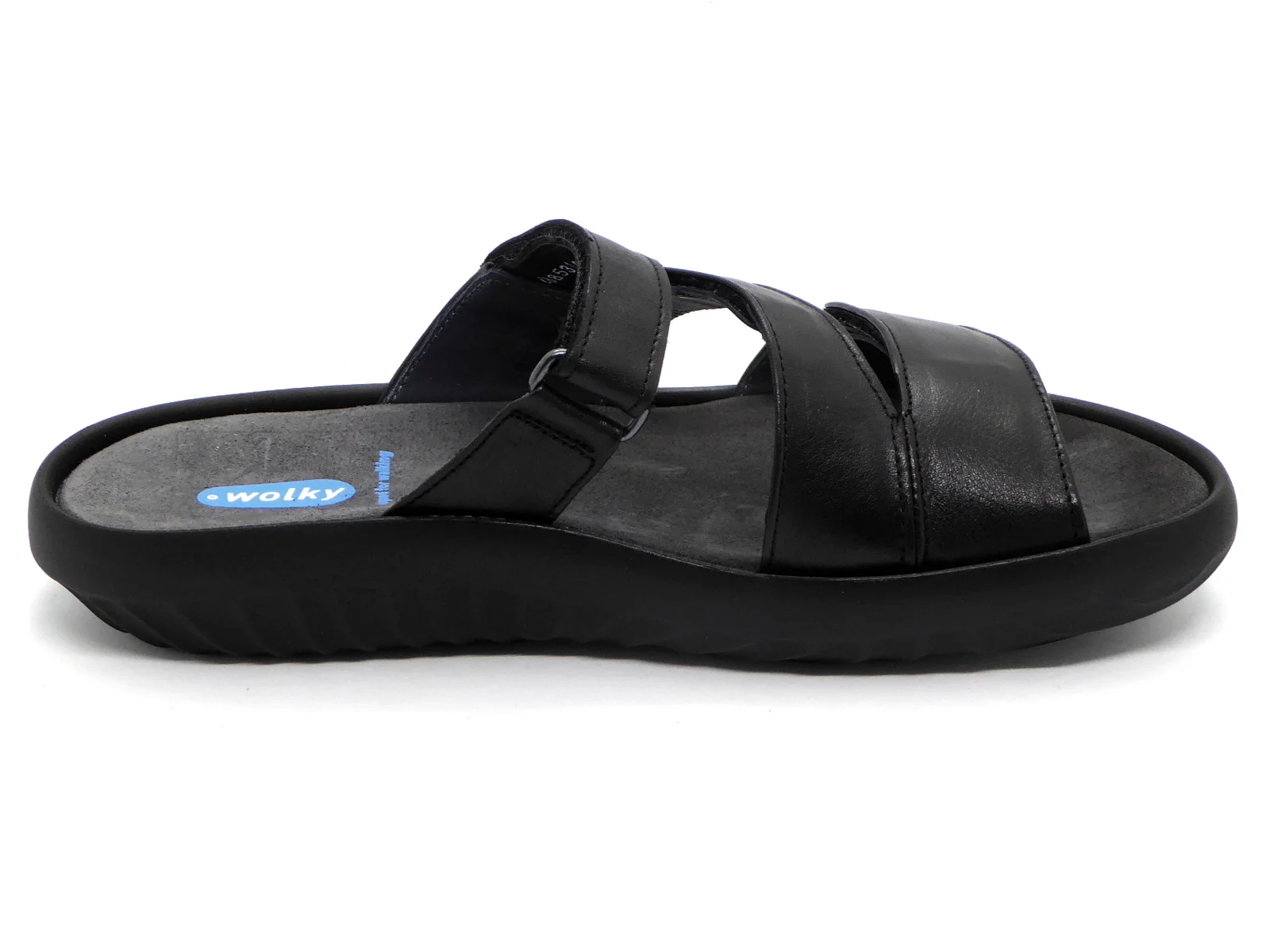 162-99-001 Dames Open Slippers Sportief Wolky Sense 0088531-002 Zwart (961) - Afbeelding 3