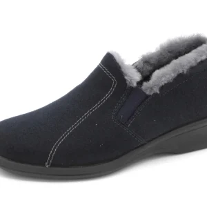 193-79-002 Dames Pantoffel-Gesloten Gevoerd Rohde 2516-50 Donkerblauw  (2843)