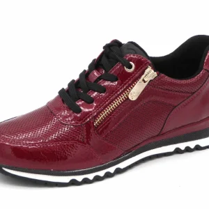 133-35-003 Dames Veterschoenen  Sneaker Marco Tozzi 23782-566 Middenrood  (3368)