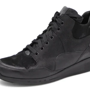 172-99-046 Dames Hoge Schoenen Boot Plat Durea Go 9735-688-9995 Zwart Wijdte K (2794)