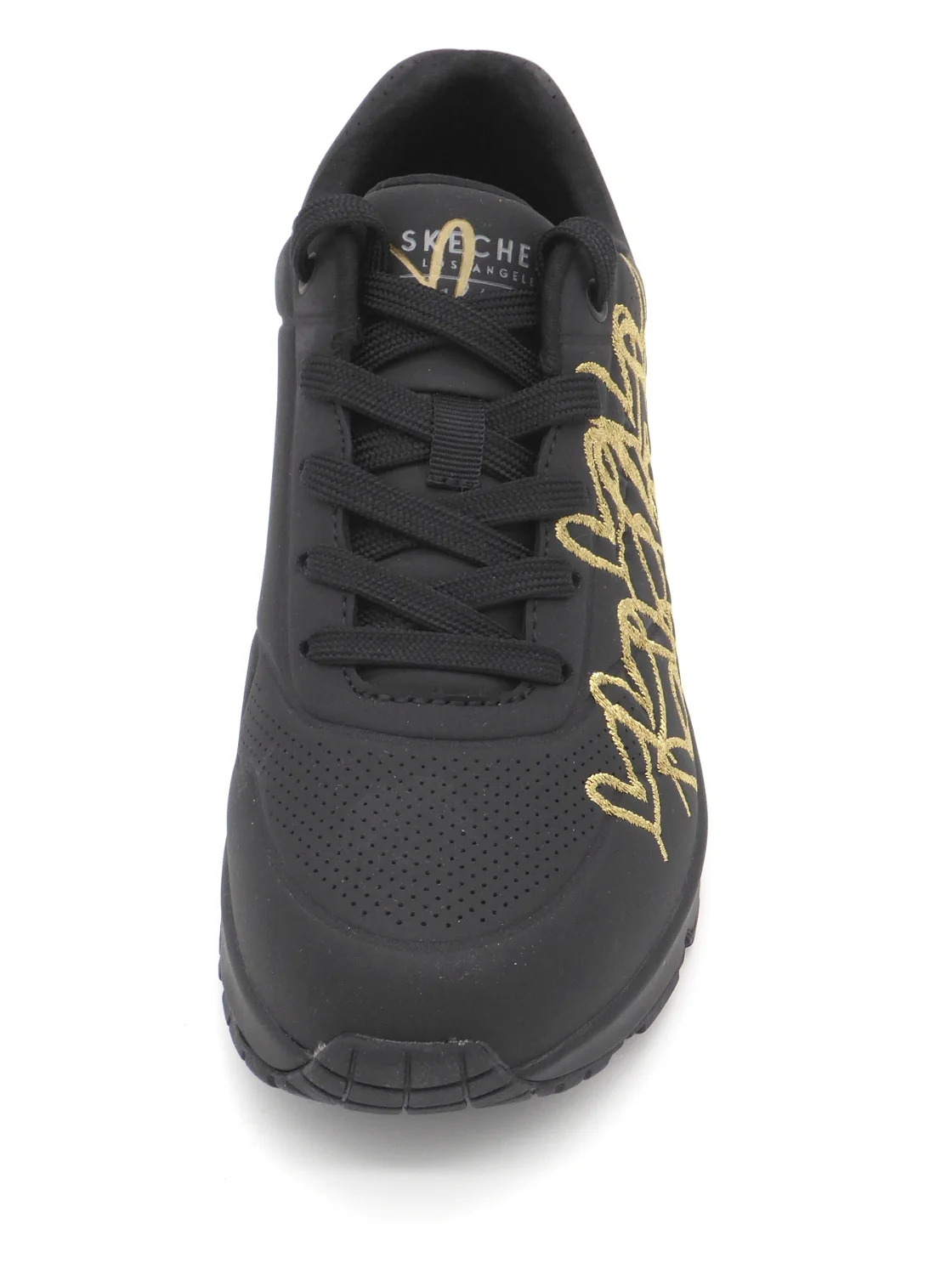 132-91-001 Dames Veterschoenen Sportief Skechers Uno Golden Heart 177975 BKGD Zwart Combi (2821) - Afbeelding 4