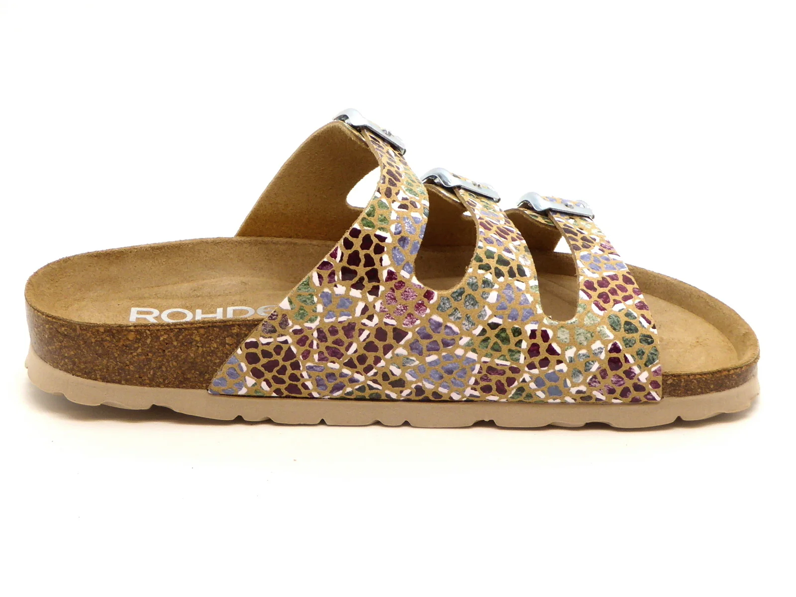 162-51-001 Dames Open Slippers Sportief Rohde 5620-75 Combi Kleuren (1149) - Afbeelding 3