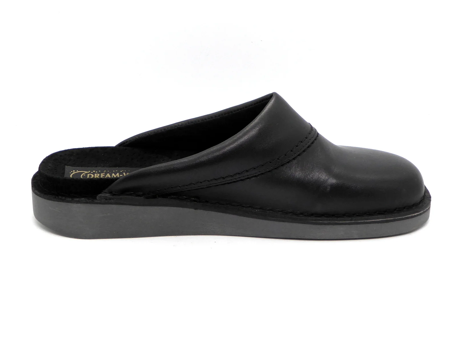 281-99-011 Heren Pantoffel-Muilen Leer Dream-Walkers 230035 Zwart (975) - Afbeelding 3