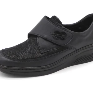 123-79-004 Dames Klittenband Schoenen Mode Rieker 487CO-15 Donkerblauw (3314)