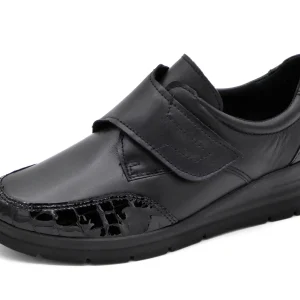 121-99-004 Dames Klittenband Schoenen Comfort Sens 862-11264 Luna 54 Zwart Wijdte H (1925)