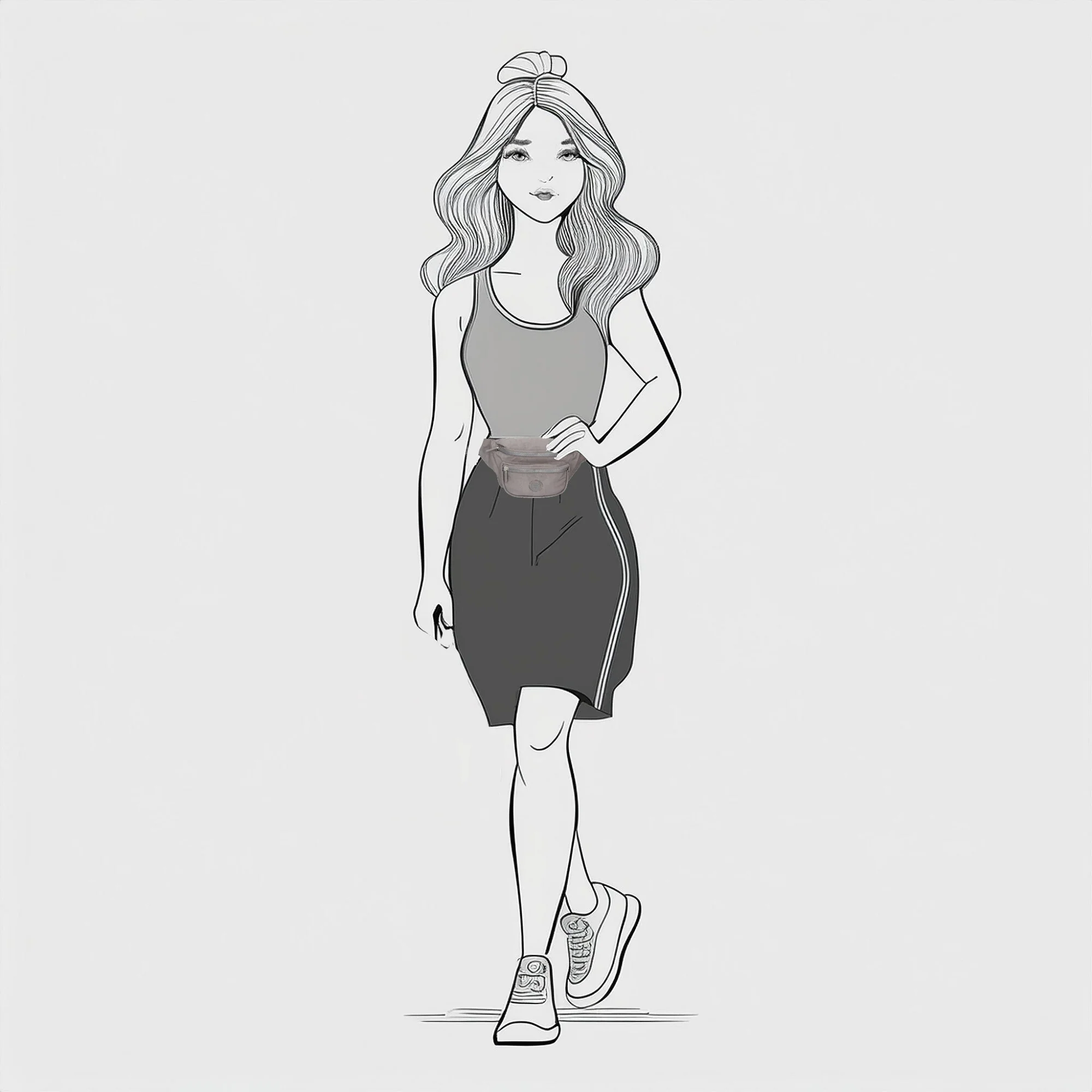 97-66828-124 Lederwaren Heuptas Middel Enrico Benetti 66828-124 Middengrijs (1017) - Afbeelding 3