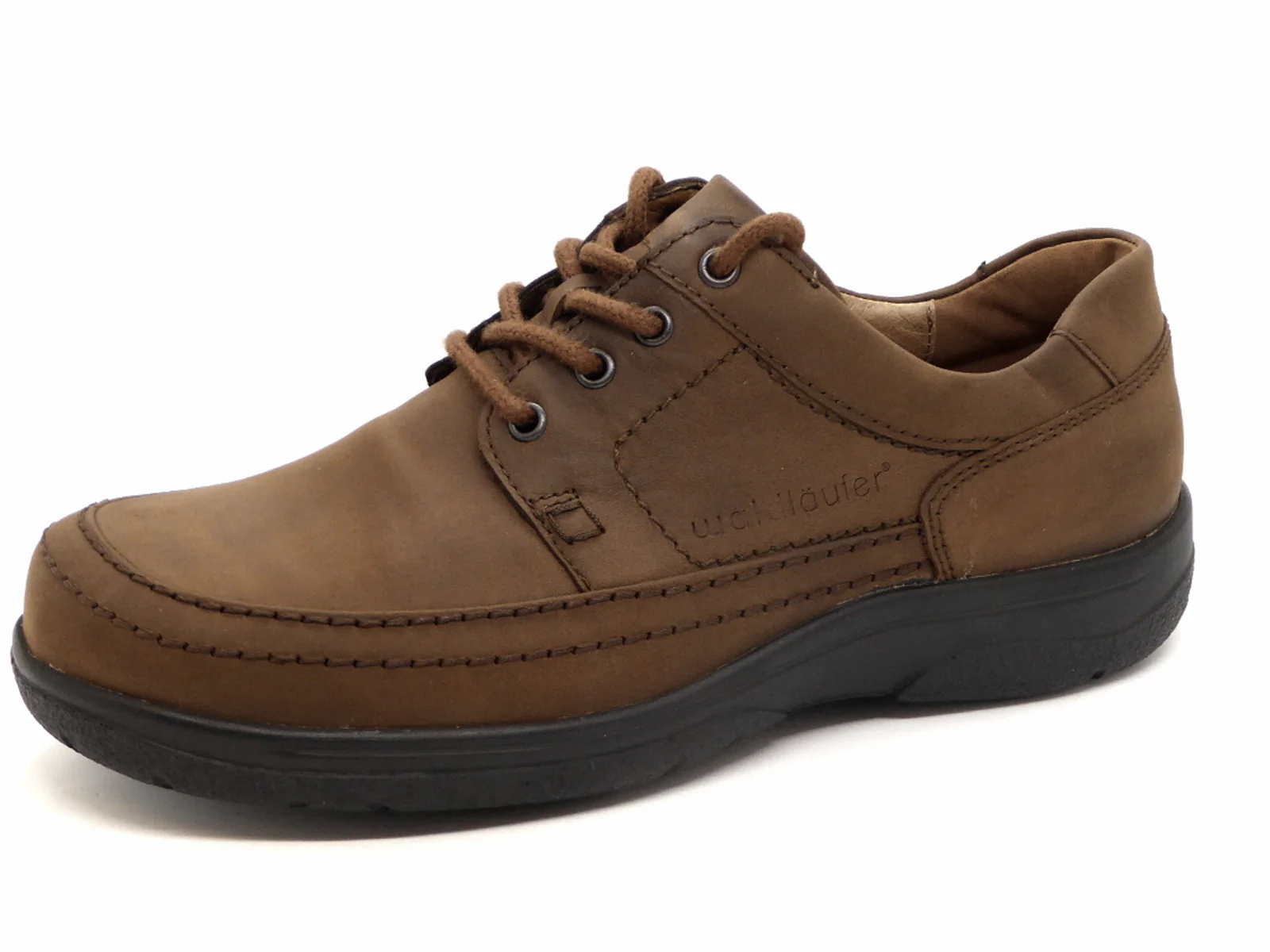 231-25-002 Heren Veterschoenen Comfort Waldlaufer 633008-158-026 Middenbruin Wijdte K (2333) - Afbeelding 2