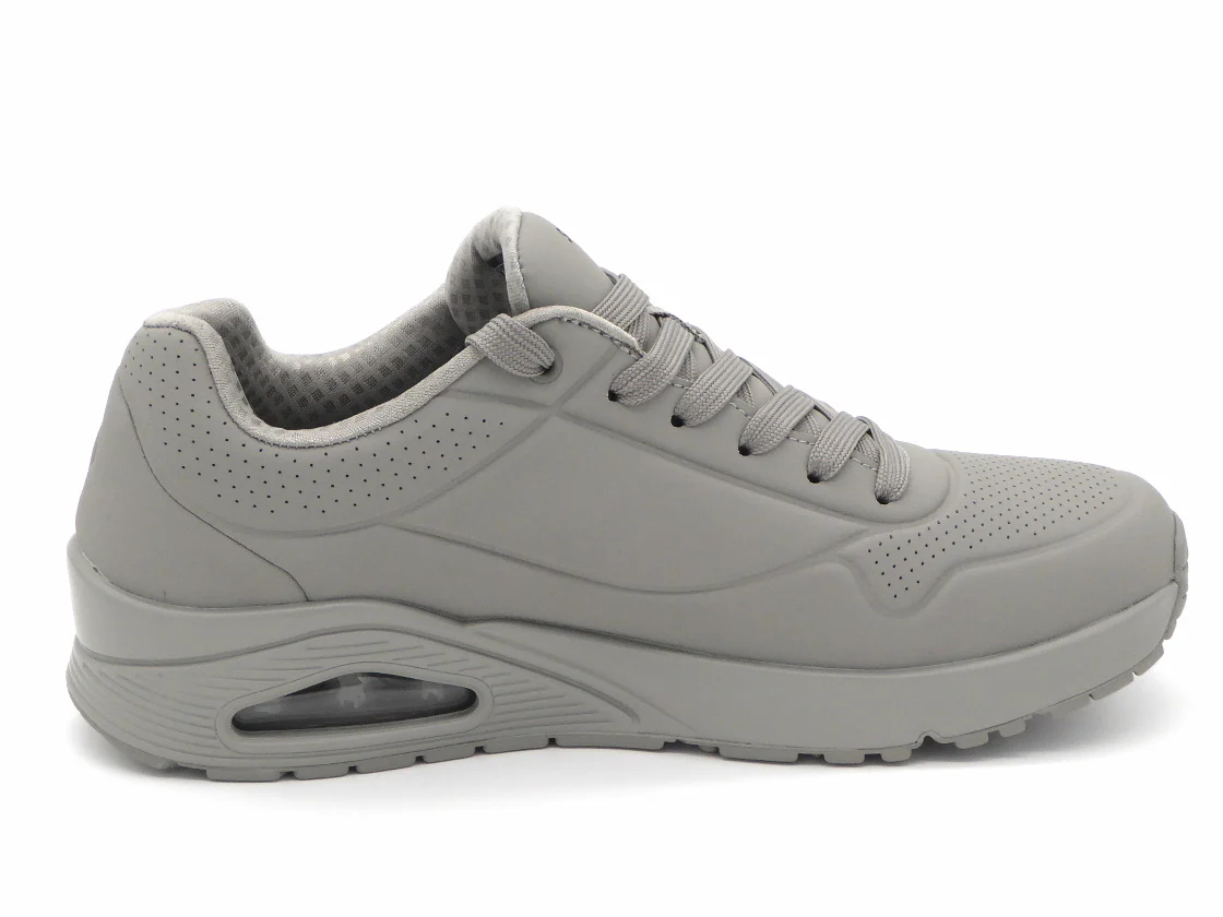 232-85-005 Heren Veterschoenen Sportief Skechers Uno Stand On Air 52458 Sage Middengrijs (3265) - Afbeelding 3