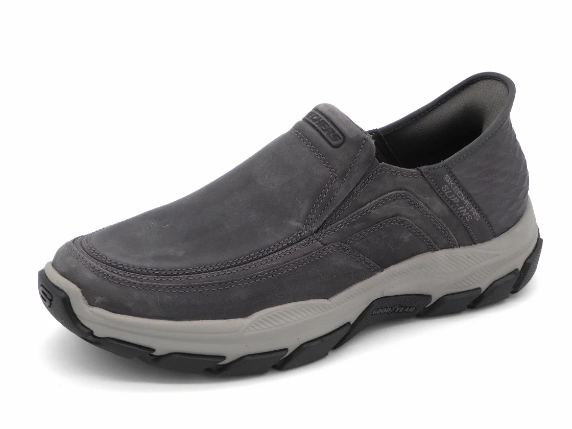 242-89-001 Heren Instappers Sportief Skechers Slip Ins Respected Elgin 204810 CHAR Donkergrijs (3262) - Afbeelding 2