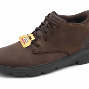 272-29-003 Heren Hoge Schoenen Boot Sportief Skechers Slip-Ins Arch Fit Garza 205514 COC Donkerbruin (3450)