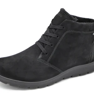 172-99-026 Dames Hoge Schoenen Boot Plat Ecco Babett 215583-02001 Zwart (2042)