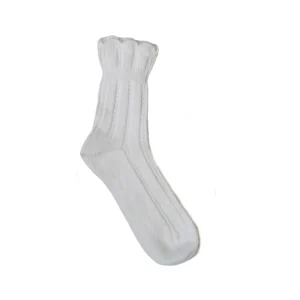 Girly Merino and Cashmere Sock Light Grey Mele BP241106