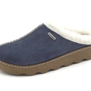 183-75-003 Dames Pantoffel-Muilen Gevoerd Rohde 6125-50 Middenblauw  (3423)