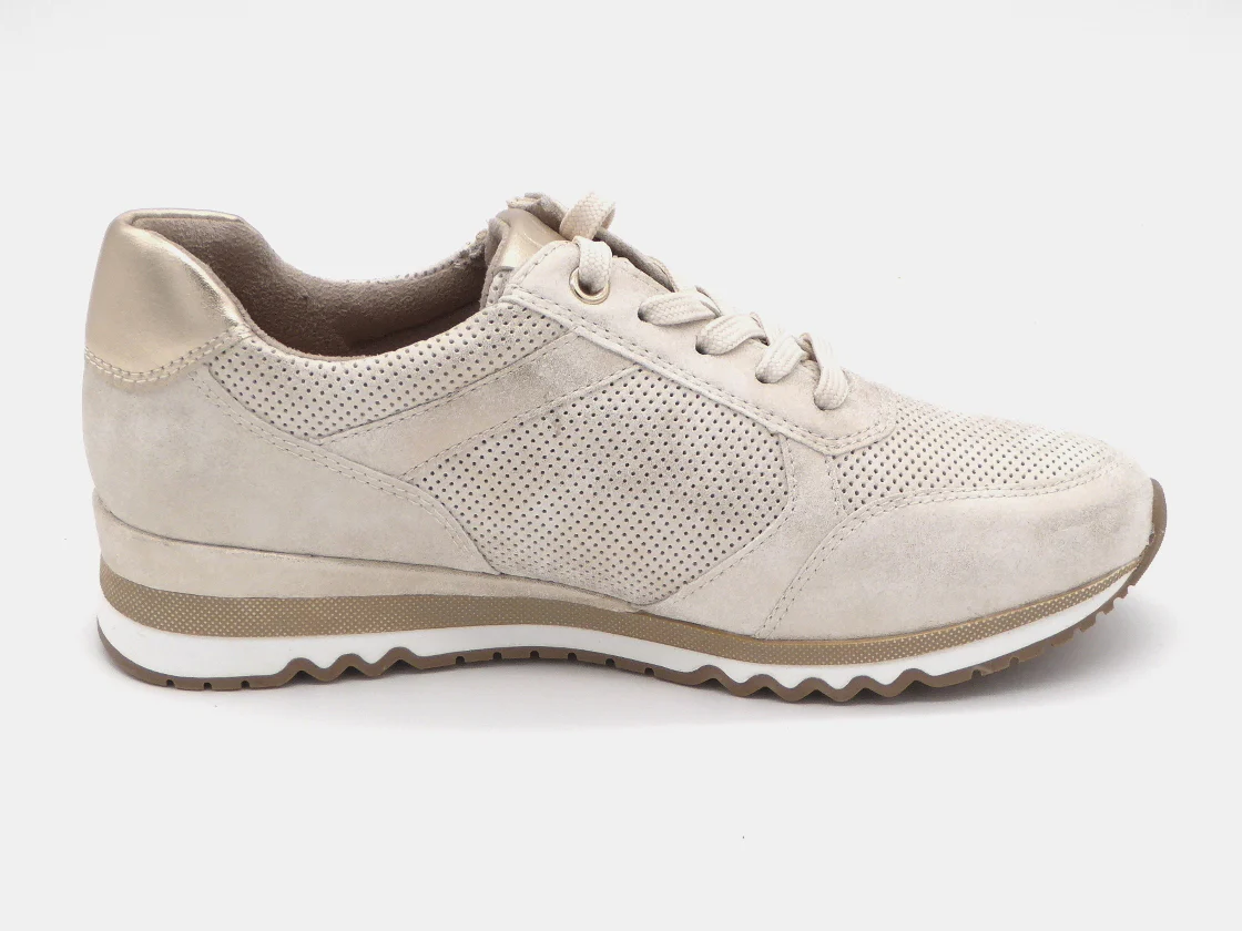 133-11-011 Dames Veterschoenen Sneaker Marco Tozzi 23782-447 Lichtbeige (2546) - Afbeelding 3