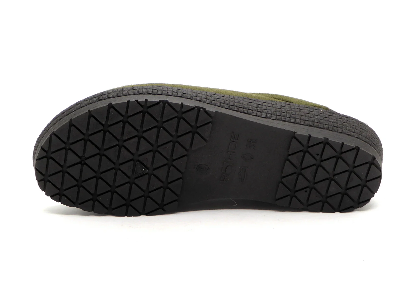 183-69-001 Dames Pantoffel-Muilen Gevoerd Rohde 2291-61 Donkergroen (1280) - Afbeelding 5