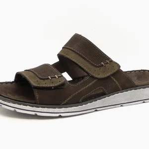 263-69-001 Heren Open Slippers Mode Rohde 5984-61 Donkergroen (2426)