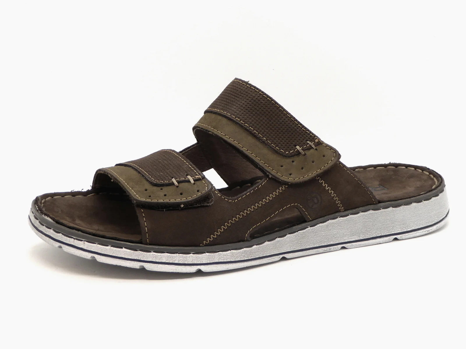 263-69-001 Heren Open Slippers Mode Rohde 5984-61 Donkergroen (2426)