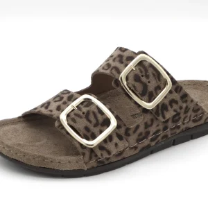 162-21-002 Dames Open Slippers Sportief Rohde 5890-18 Lichtbruin (3588)