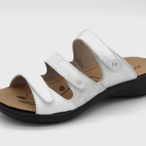 161-01-002 Dames Open Slippers Comfort Josef Seibel 86710-002 Ibiza 10 Wit  (2995)