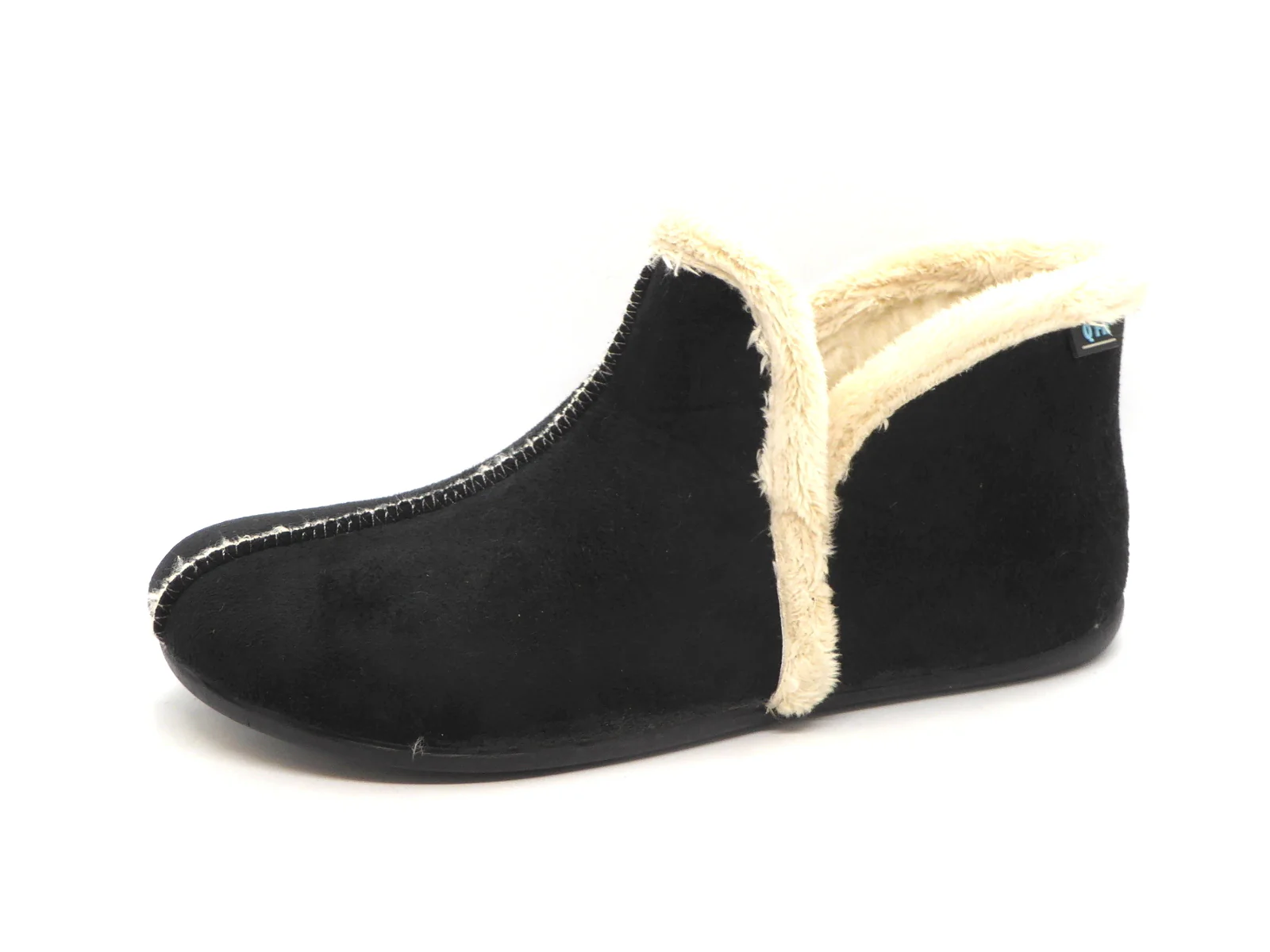 193-99-005 Dames Pantoffel-Gesloten Gevoerd Q-Fit Granada 3310.2.001 Zwart (1809)