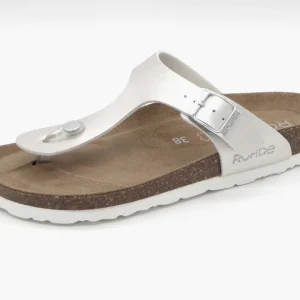 164-11-001 Dames Open Slippers Teenslippers Rohde 5600-01 Lichtbeige  (3591)