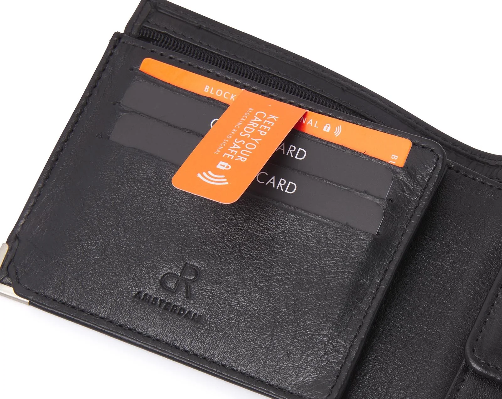 92-15584-9 Lederwaren Heren Portemonnee Bilfolds HJ de Rooy Toronto 15584 Zwart (3010) - Afbeelding 4