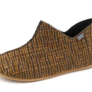 192-25-001 Dames Pantoffel-Gesloten Ongevoerd Q-Fit Madrid 3300.2.031 Middenbruin  (1963)