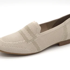 143-11-002 Dames Instappers Ballerina Jana 24266-499 Lichtbeige Wijdte H (2904)