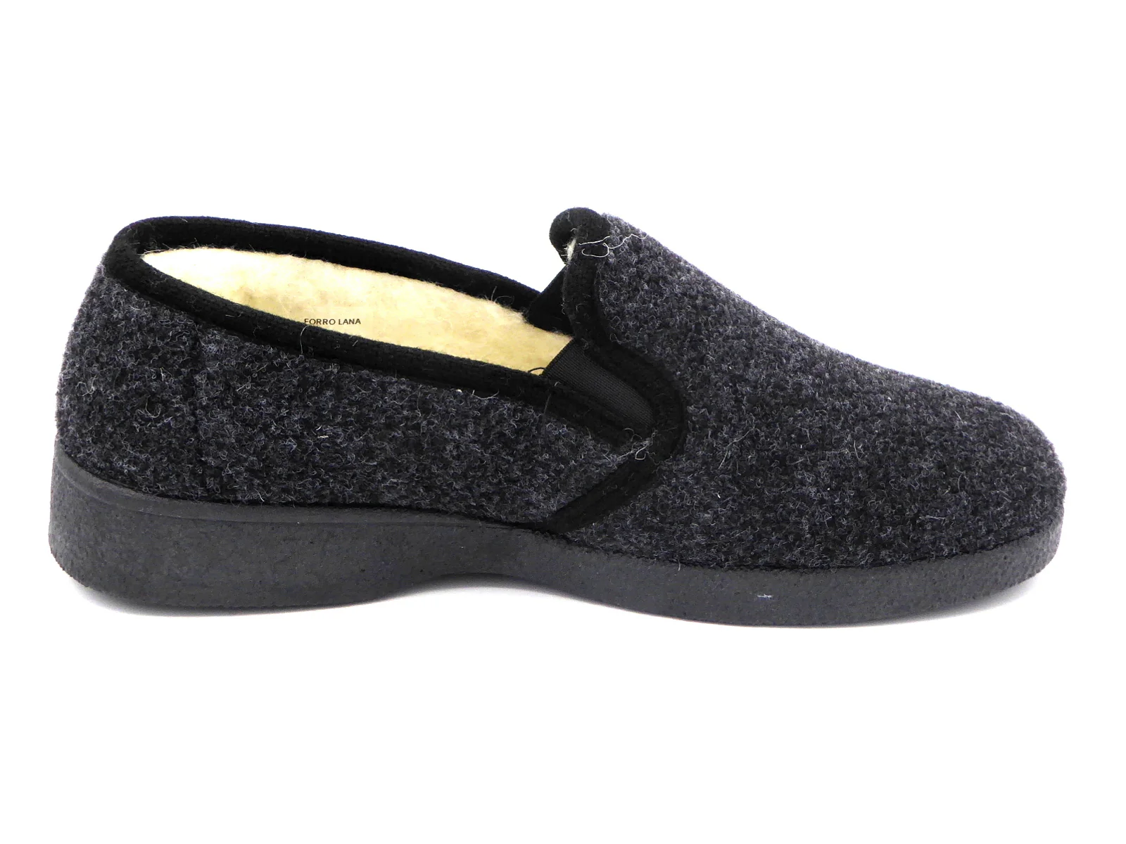 293-89-001 Heren Pantoffel-Gesloten Gevoerd Neles 204-L Donkergrijs (1981) - Afbeelding 3