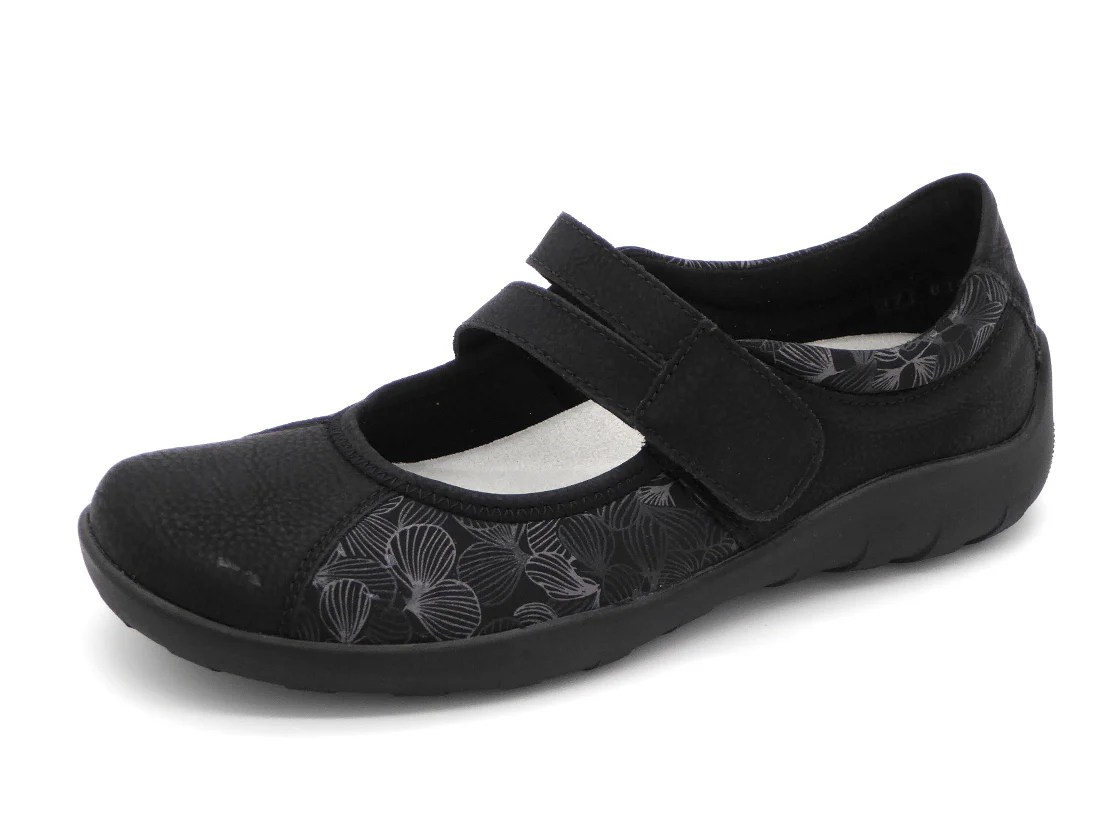 113-99-001 Dames Bandschoenen Mode Remonte R3510-03 Zwart Wijdte G (768) - Afbeelding 2