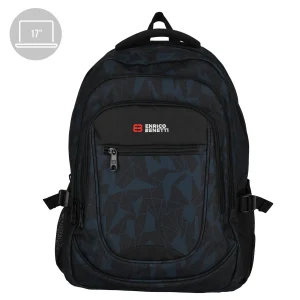 98-62038-622 Lederwaren Rugtas Middel 17 Enrico Benetti 62038-622 Zwart Combi  (1059)